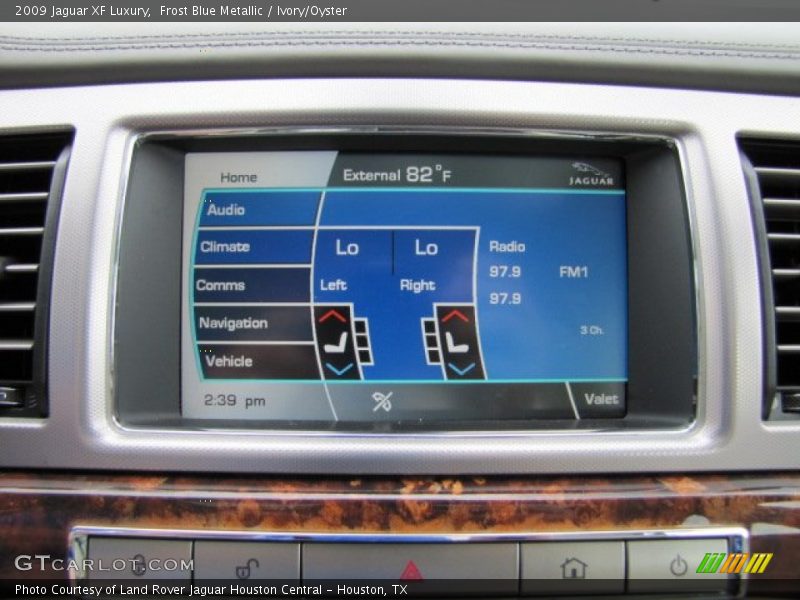 Frost Blue Metallic / Ivory/Oyster 2009 Jaguar XF Luxury