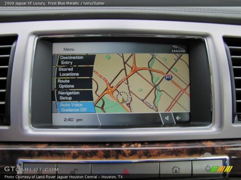 Frost Blue Metallic / Ivory/Oyster 2009 Jaguar XF Luxury
