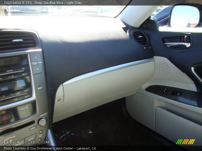 Deep Sea Blue Mica / Light Gray 2011 Lexus IS 250