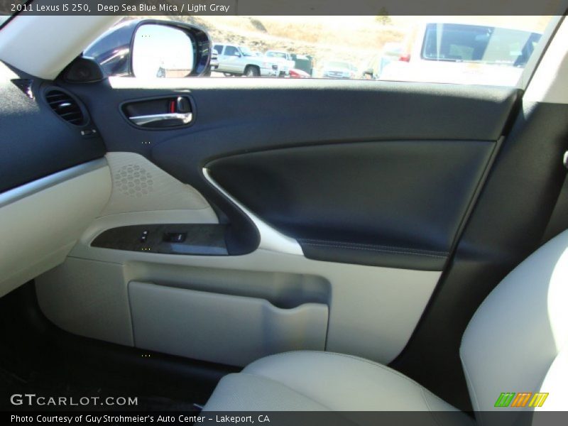 Deep Sea Blue Mica / Light Gray 2011 Lexus IS 250