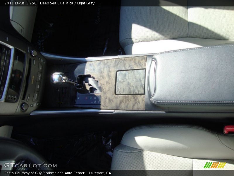Deep Sea Blue Mica / Light Gray 2011 Lexus IS 250