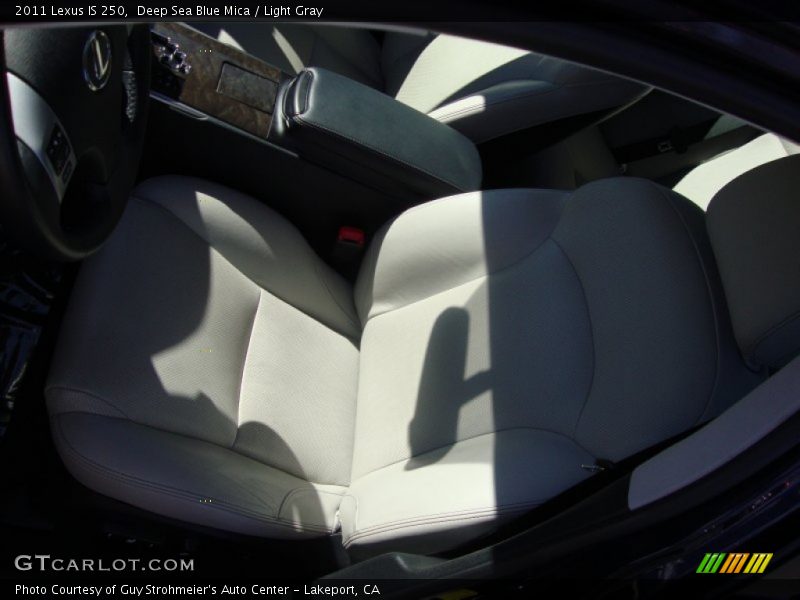 Deep Sea Blue Mica / Light Gray 2011 Lexus IS 250