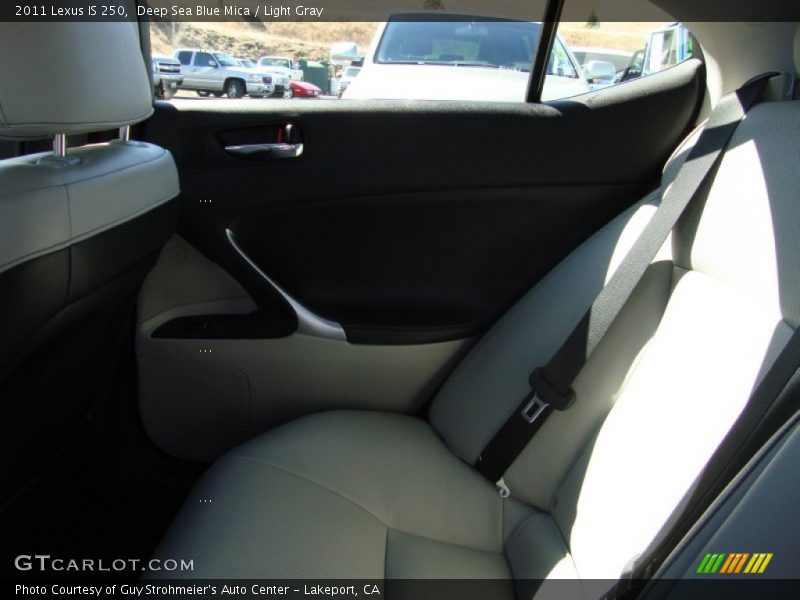 Deep Sea Blue Mica / Light Gray 2011 Lexus IS 250