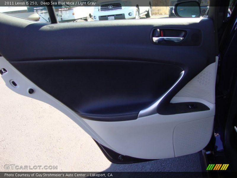 Deep Sea Blue Mica / Light Gray 2011 Lexus IS 250