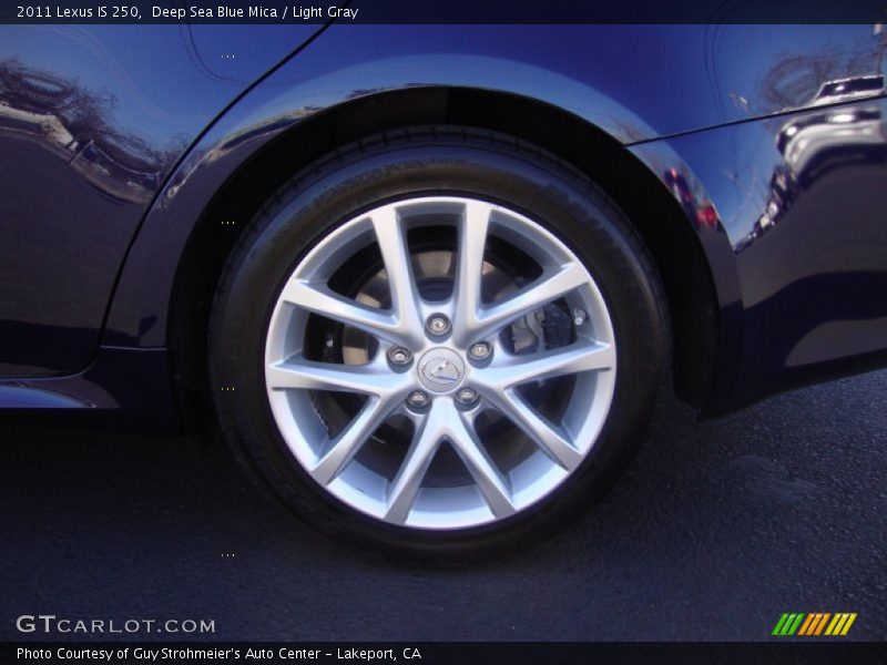 Deep Sea Blue Mica / Light Gray 2011 Lexus IS 250