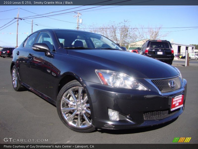 Smoky Granite Mica / Black 2010 Lexus IS 250
