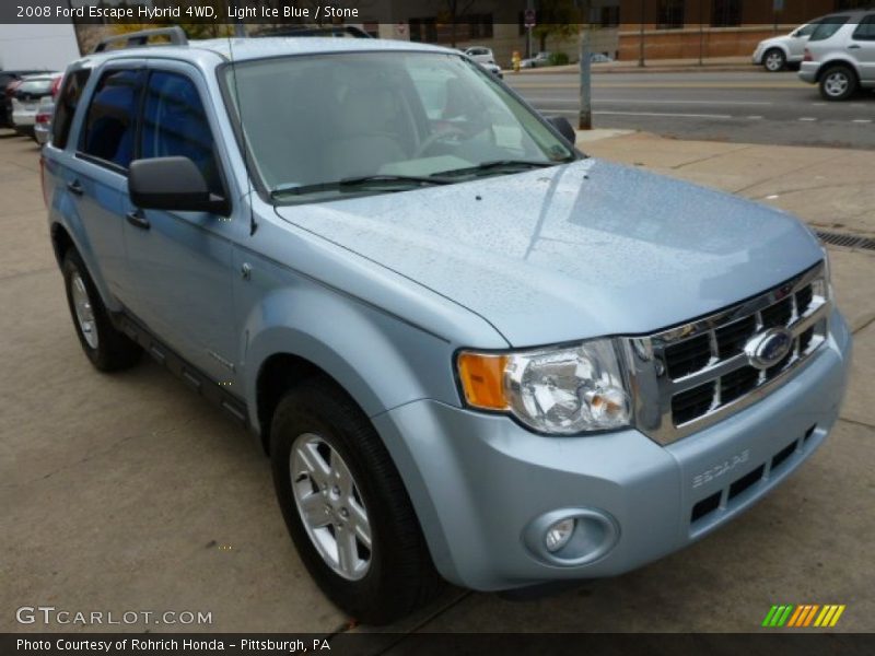 Light Ice Blue / Stone 2008 Ford Escape Hybrid 4WD
