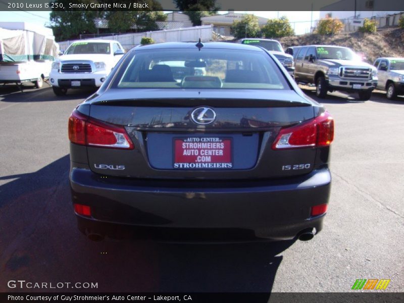 Smoky Granite Mica / Black 2010 Lexus IS 250