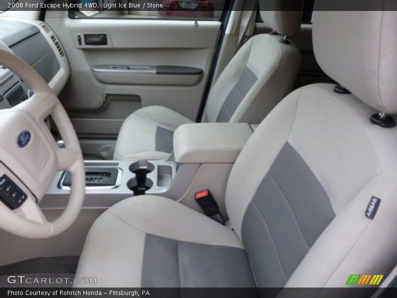 Light Ice Blue / Stone 2008 Ford Escape Hybrid 4WD