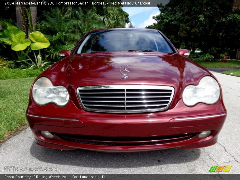 Bordeaux Red Metallic / Charcoal 2004 Mercedes-Benz C 230 Kompressor Sedan