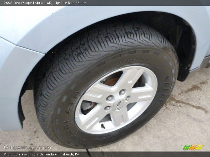 Light Ice Blue / Stone 2008 Ford Escape Hybrid 4WD