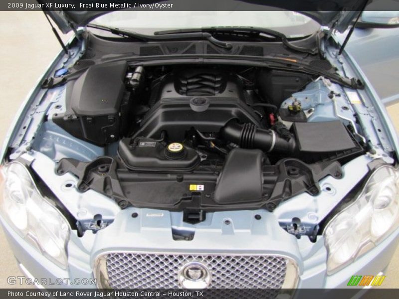 Frost Blue Metallic / Ivory/Oyster 2009 Jaguar XF Luxury