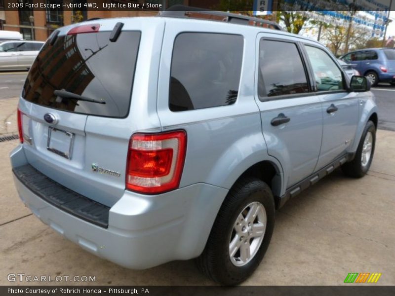 Light Ice Blue / Stone 2008 Ford Escape Hybrid 4WD