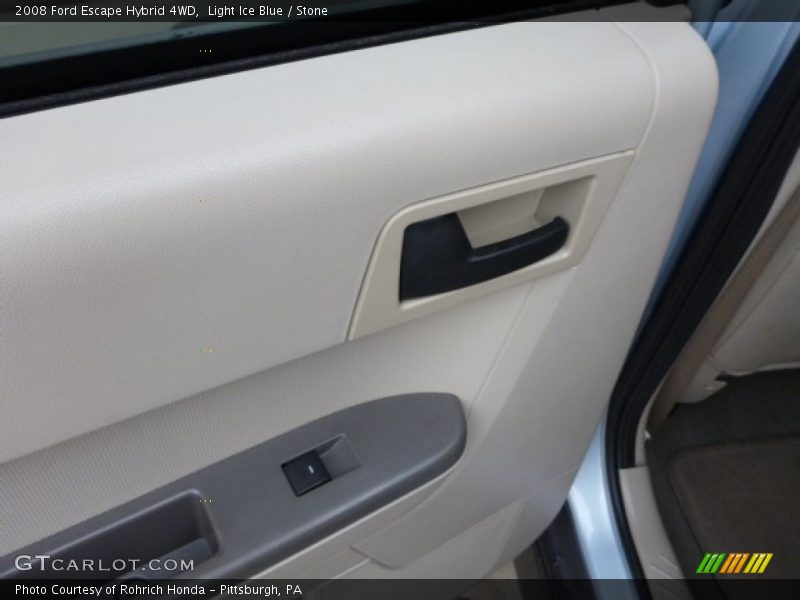 Light Ice Blue / Stone 2008 Ford Escape Hybrid 4WD