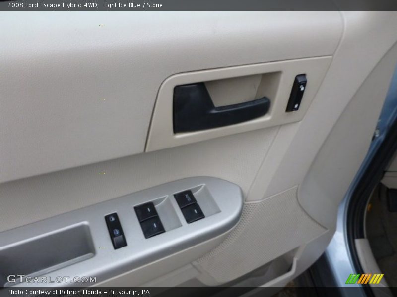 Light Ice Blue / Stone 2008 Ford Escape Hybrid 4WD