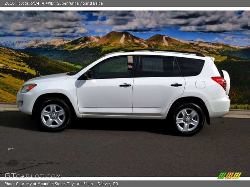 Super White / Sand Beige 2010 Toyota RAV4 I4 4WD