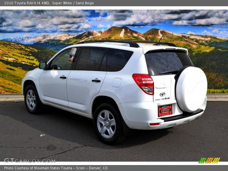 Super White / Sand Beige 2010 Toyota RAV4 I4 4WD