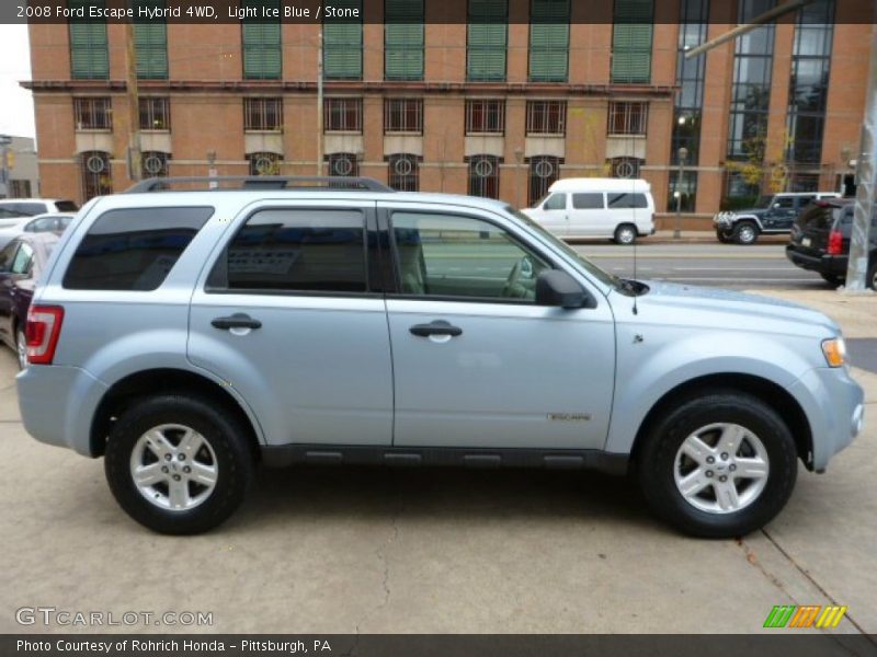 Light Ice Blue / Stone 2008 Ford Escape Hybrid 4WD