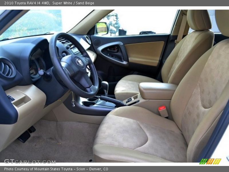 Super White / Sand Beige 2010 Toyota RAV4 I4 4WD
