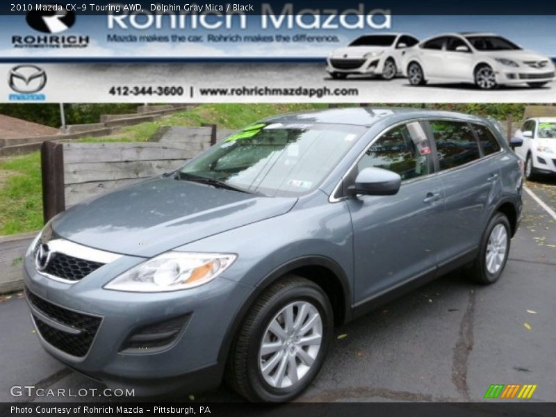 Dolphin Gray Mica / Black 2010 Mazda CX-9 Touring AWD
