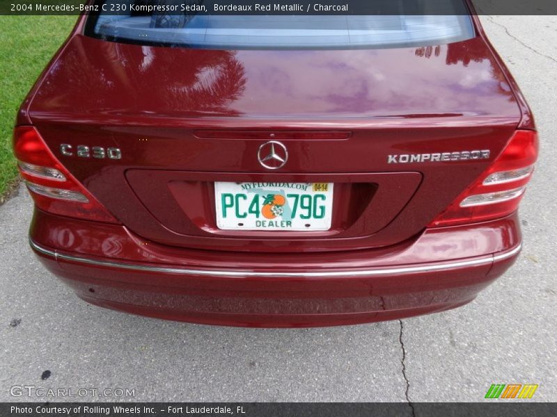 Bordeaux Red Metallic / Charcoal 2004 Mercedes-Benz C 230 Kompressor Sedan
