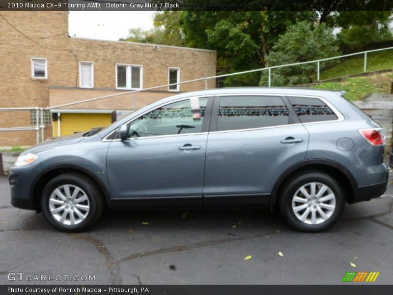 Dolphin Gray Mica / Black 2010 Mazda CX-9 Touring AWD