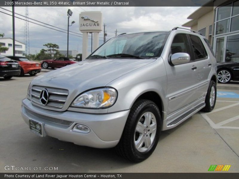 Brilliant Silver Metallic / Charcoal 2005 Mercedes-Benz ML 350 4Matic