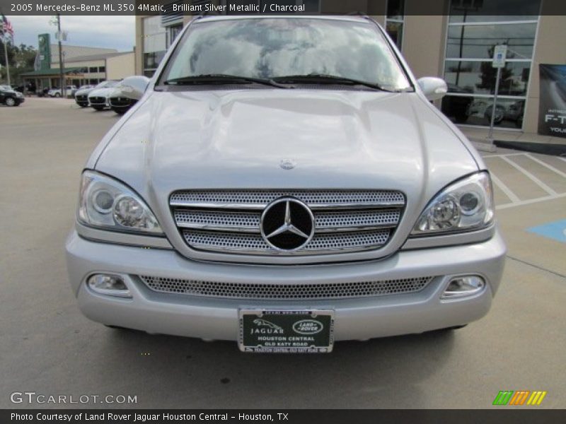 Brilliant Silver Metallic / Charcoal 2005 Mercedes-Benz ML 350 4Matic