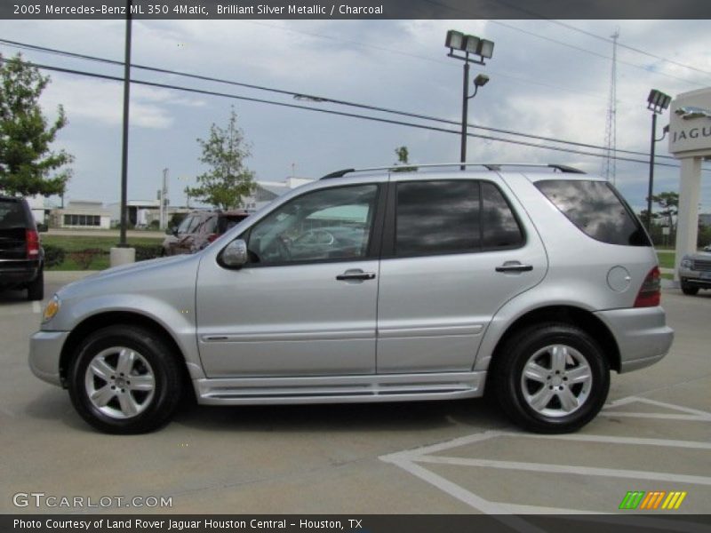 Brilliant Silver Metallic / Charcoal 2005 Mercedes-Benz ML 350 4Matic