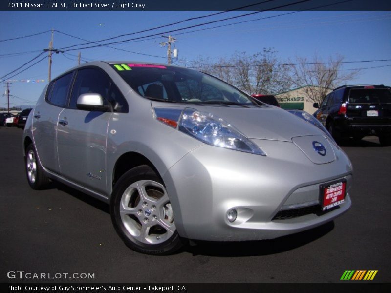 Brilliant Silver / Light Gray 2011 Nissan LEAF SL