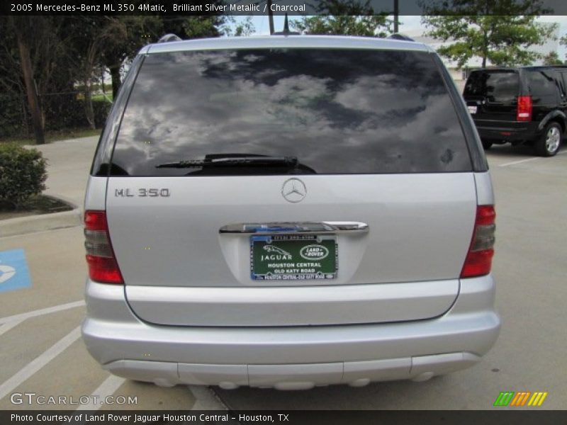 Brilliant Silver Metallic / Charcoal 2005 Mercedes-Benz ML 350 4Matic