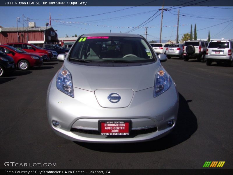 Brilliant Silver / Light Gray 2011 Nissan LEAF SL