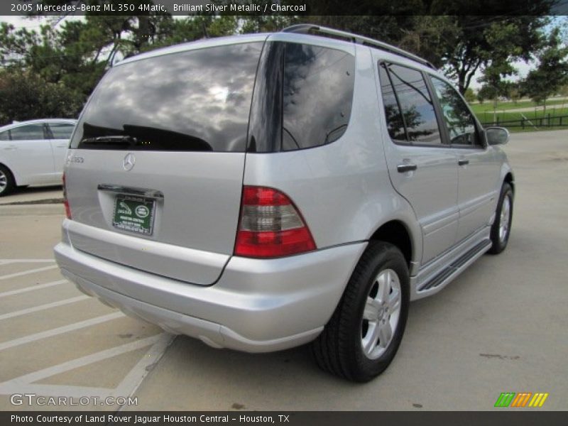 Brilliant Silver Metallic / Charcoal 2005 Mercedes-Benz ML 350 4Matic