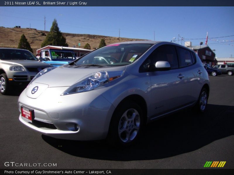 Brilliant Silver / Light Gray 2011 Nissan LEAF SL