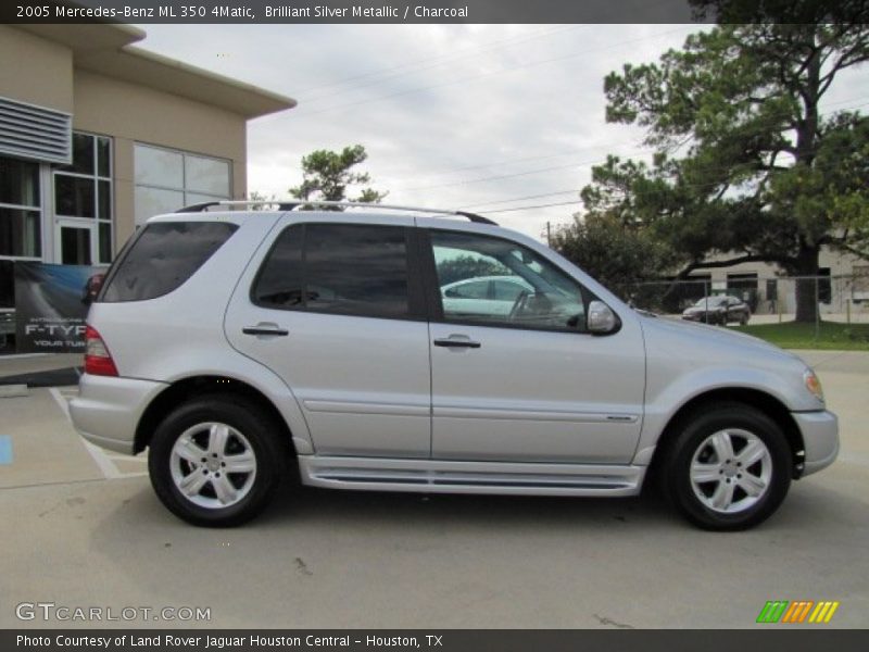 Brilliant Silver Metallic / Charcoal 2005 Mercedes-Benz ML 350 4Matic