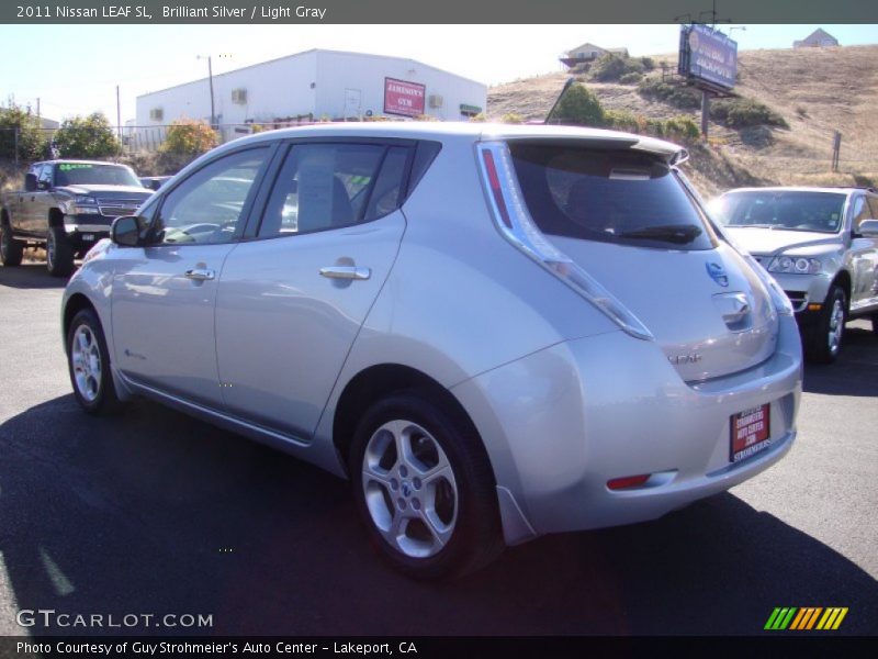 Brilliant Silver / Light Gray 2011 Nissan LEAF SL