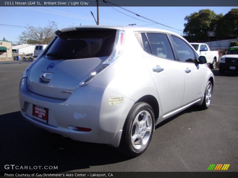 Brilliant Silver / Light Gray 2011 Nissan LEAF SL