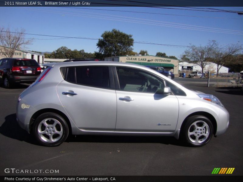 Brilliant Silver / Light Gray 2011 Nissan LEAF SL