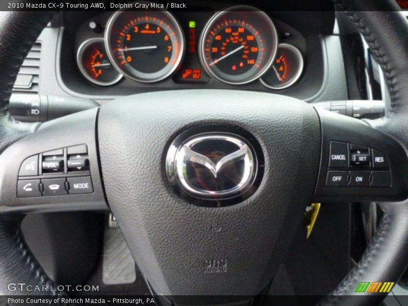 Dolphin Gray Mica / Black 2010 Mazda CX-9 Touring AWD