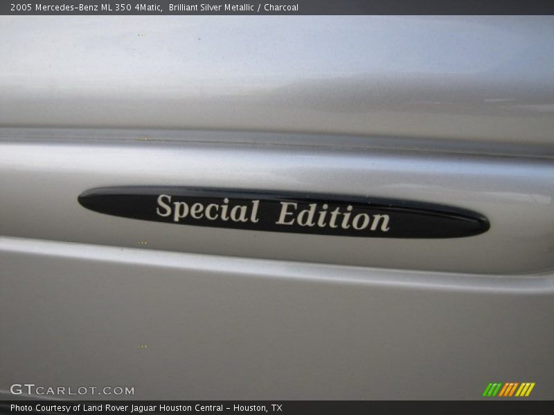 Brilliant Silver Metallic / Charcoal 2005 Mercedes-Benz ML 350 4Matic