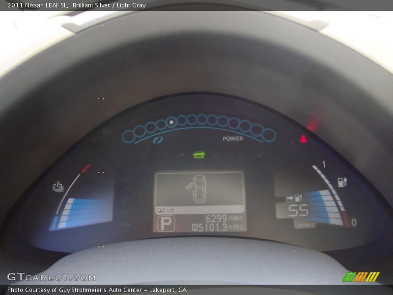 Brilliant Silver / Light Gray 2011 Nissan LEAF SL