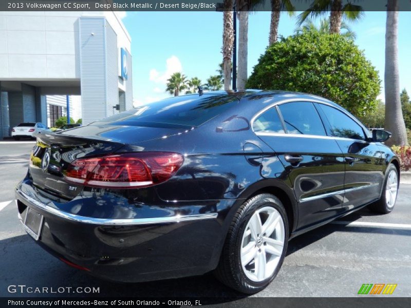 Deep Black Metallic / Desert Beige/Black 2013 Volkswagen CC Sport