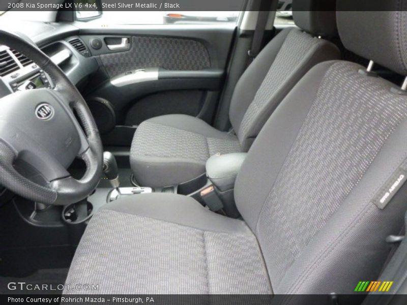 Steel Silver Metallic / Black 2008 Kia Sportage LX V6 4x4