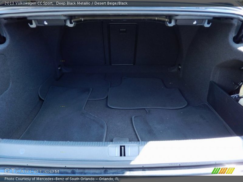 Deep Black Metallic / Desert Beige/Black 2013 Volkswagen CC Sport