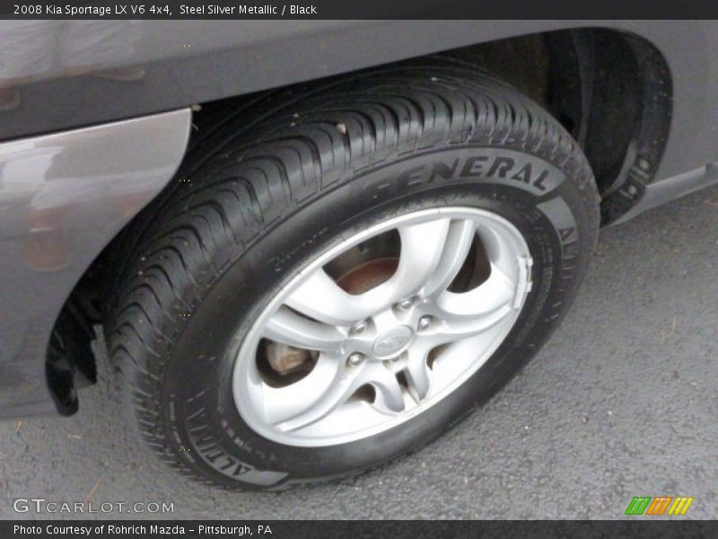 Steel Silver Metallic / Black 2008 Kia Sportage LX V6 4x4