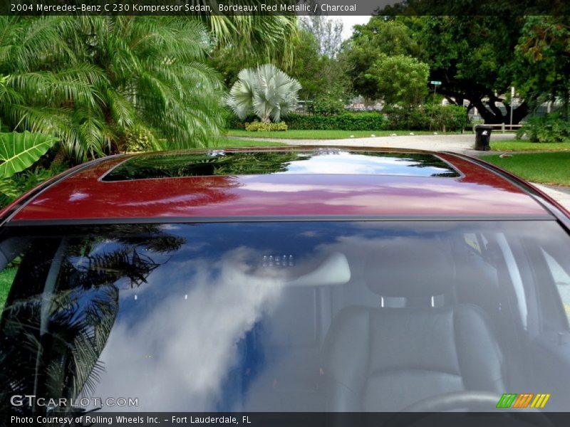 Bordeaux Red Metallic / Charcoal 2004 Mercedes-Benz C 230 Kompressor Sedan