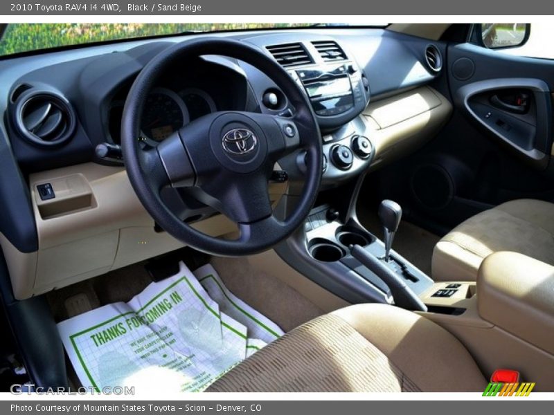 Black / Sand Beige 2010 Toyota RAV4 I4 4WD