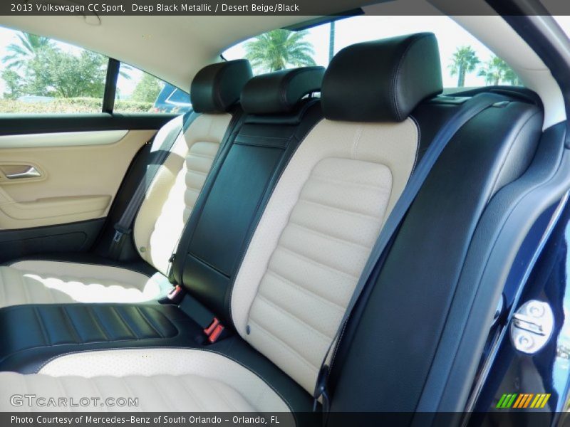 Deep Black Metallic / Desert Beige/Black 2013 Volkswagen CC Sport