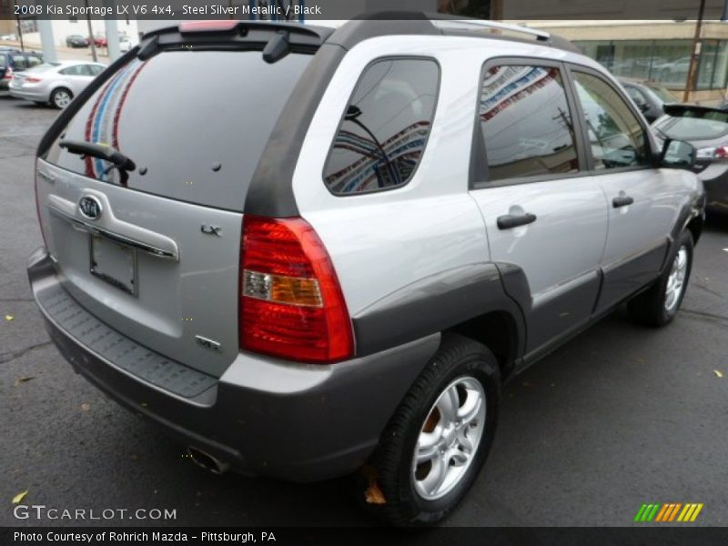 Steel Silver Metallic / Black 2008 Kia Sportage LX V6 4x4