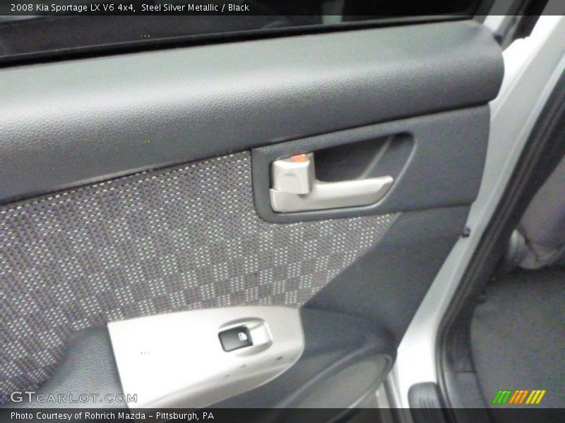 Steel Silver Metallic / Black 2008 Kia Sportage LX V6 4x4